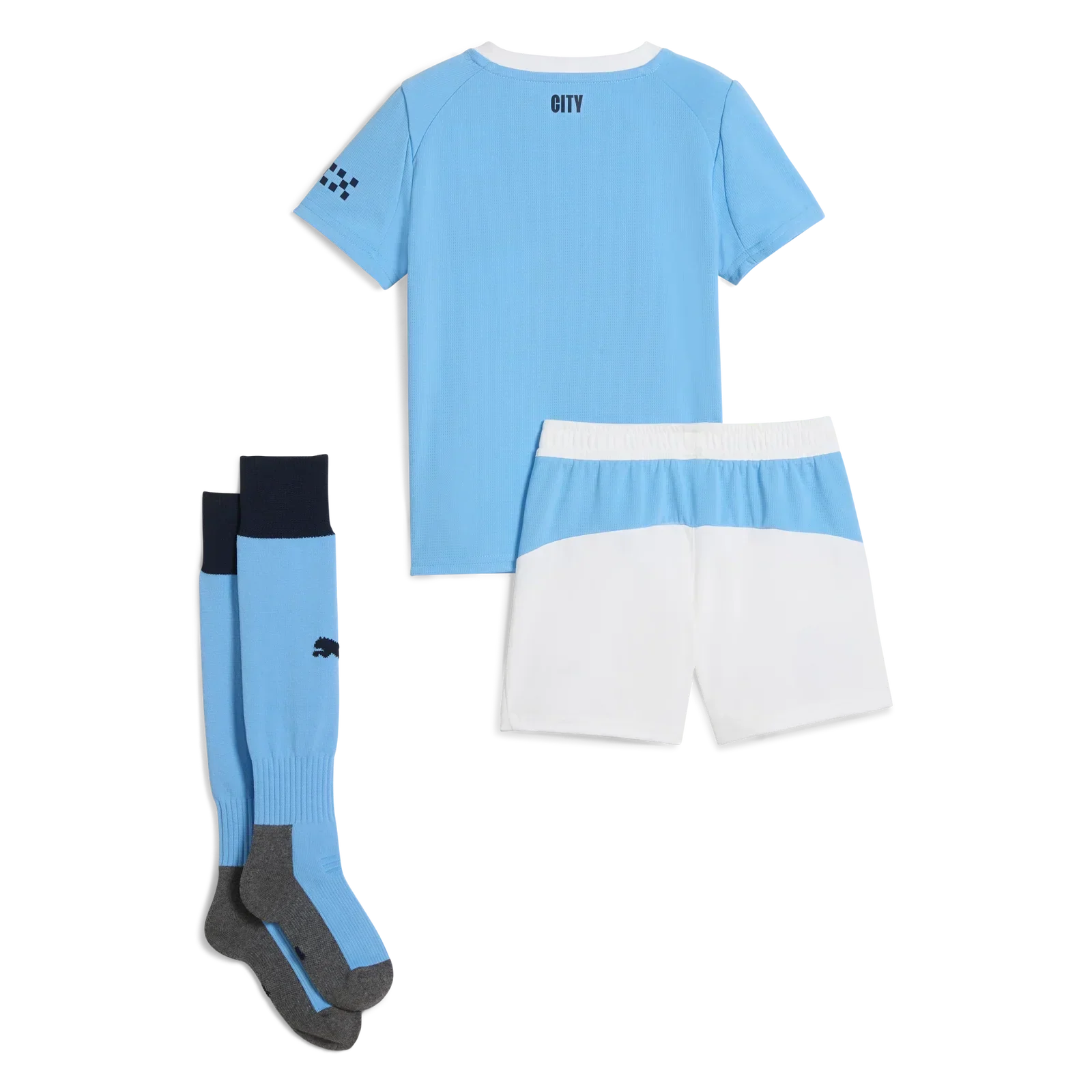 2025-26 Manchester City Kids Football Kit - Home