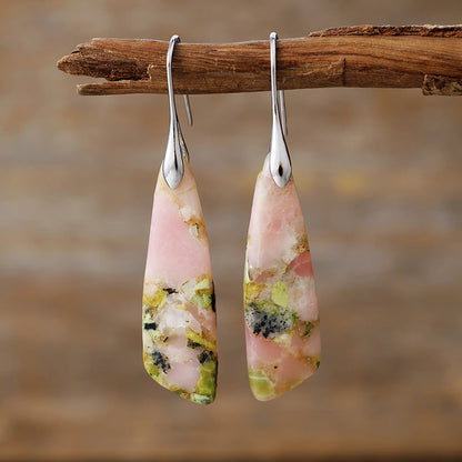 geometric dangle hoops