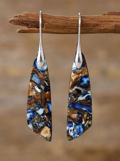 geometric dangle hoops