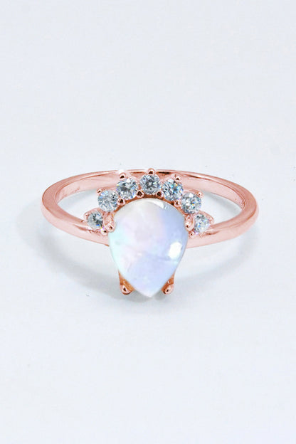 moonstone silver ring