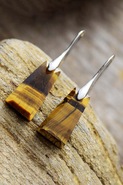 geometric gemstone dangles