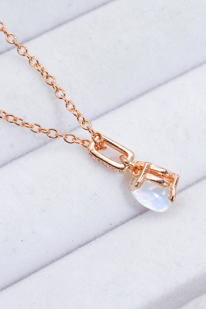 moonstone teardrop neckchain