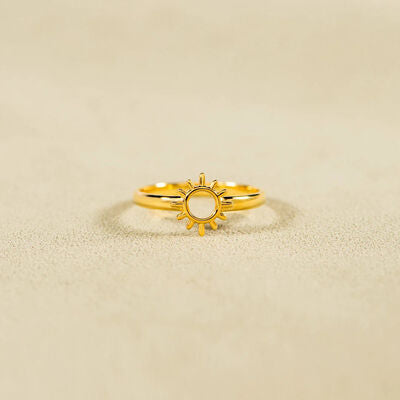 gold sunburst ring