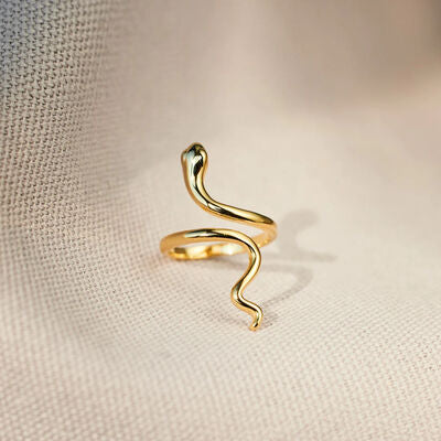 gold snake twist ring