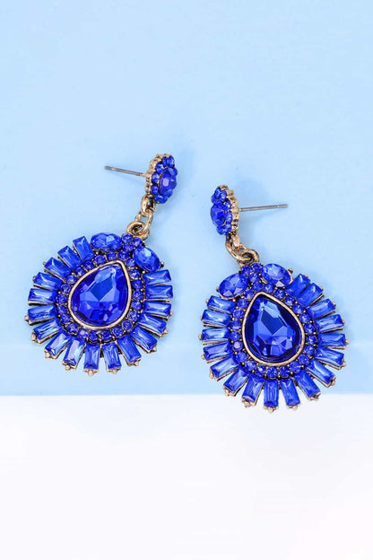 glass teardrop dangles