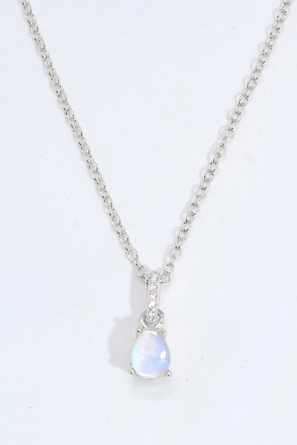 moonstone teardrop neckchain