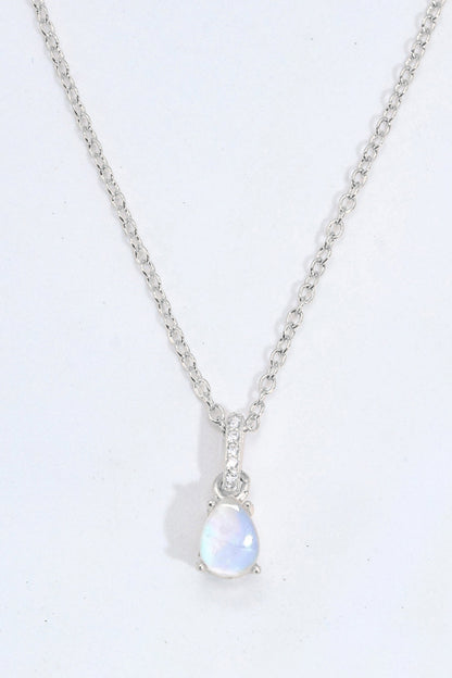 moonstone teardrop neckchain