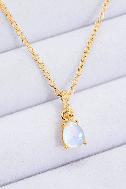 moonstone teardrop neckchain