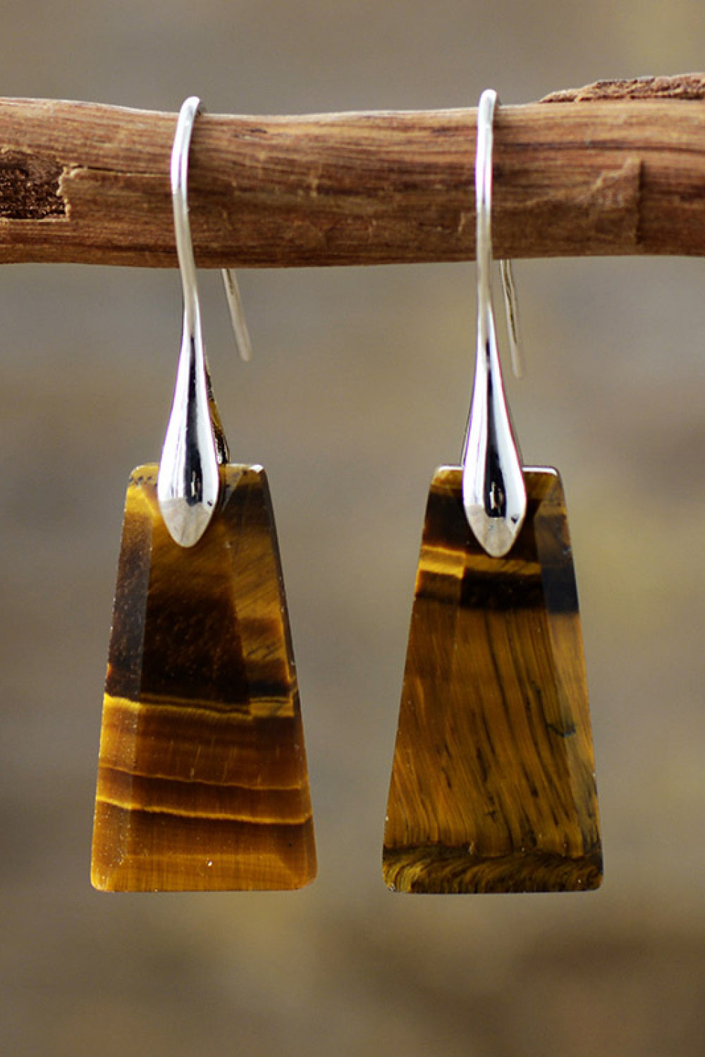 geometric gemstone dangles