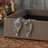 gemstone drop earrings