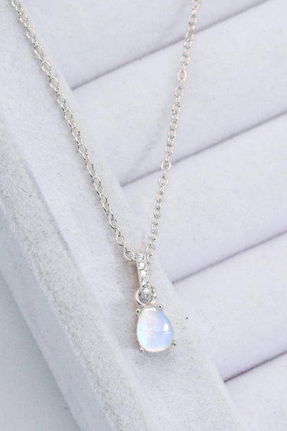 moonstone teardrop neckchain