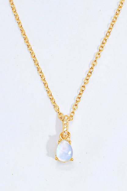 moonstone teardrop neckchain
