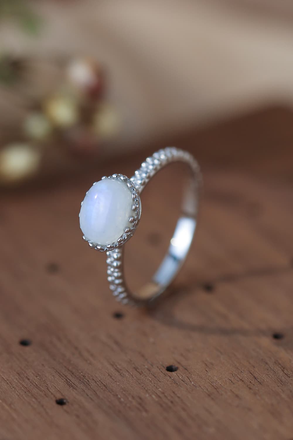 moonstone silver circle