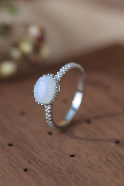 moonstone silver circle