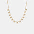 gold zircon pendant chain
