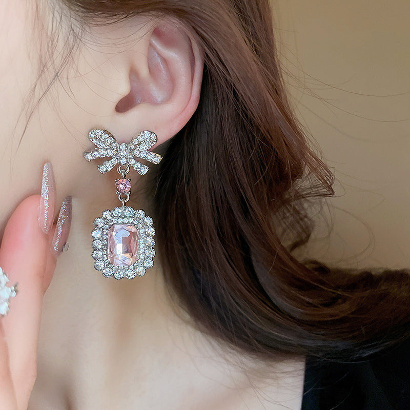 geometric crystal dangle hoops