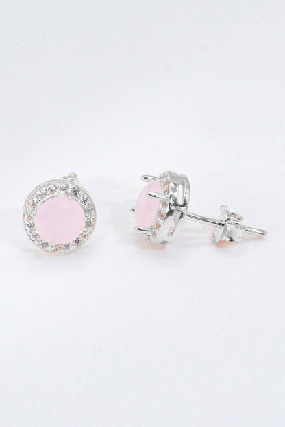 for you quartz silver earrings