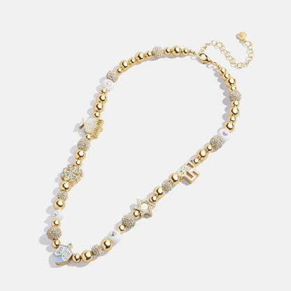 gold beaded rhinestone chain