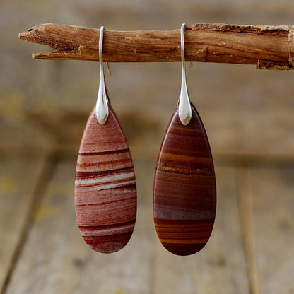 gemstone waterdrop dangles