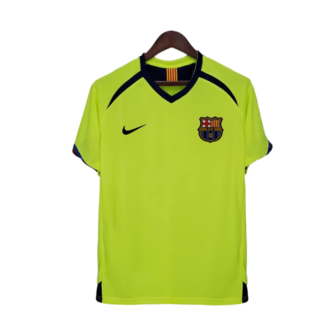2005-06 Barcelona Fluorescent Away Retro Shirt