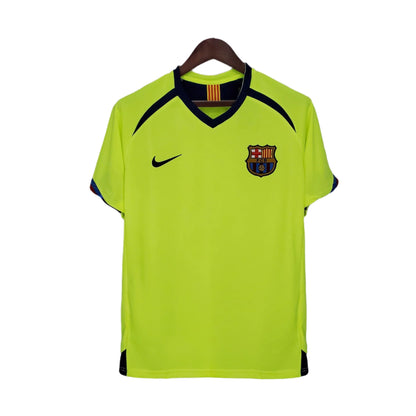 2005-06 Barcelona Fluorescent Away Retro Shirt