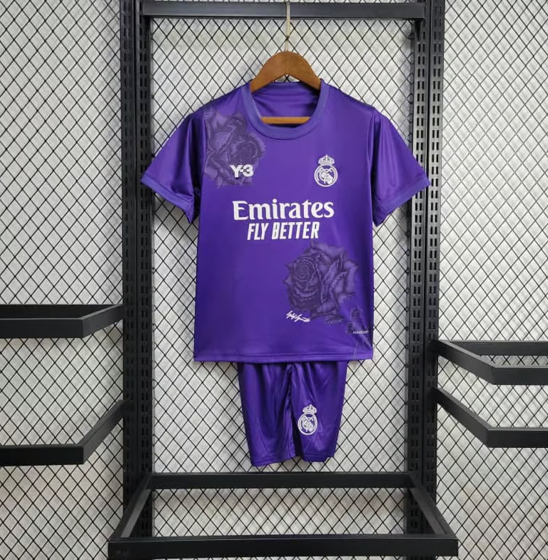 Real madrid Y3. Kids Football Kit 2024