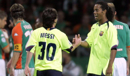 2005-06 Barcelona Fluorescent Away Retro Shirt
