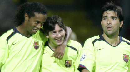 2005-06 Barcelona Fluorescent Away Retro Shirt