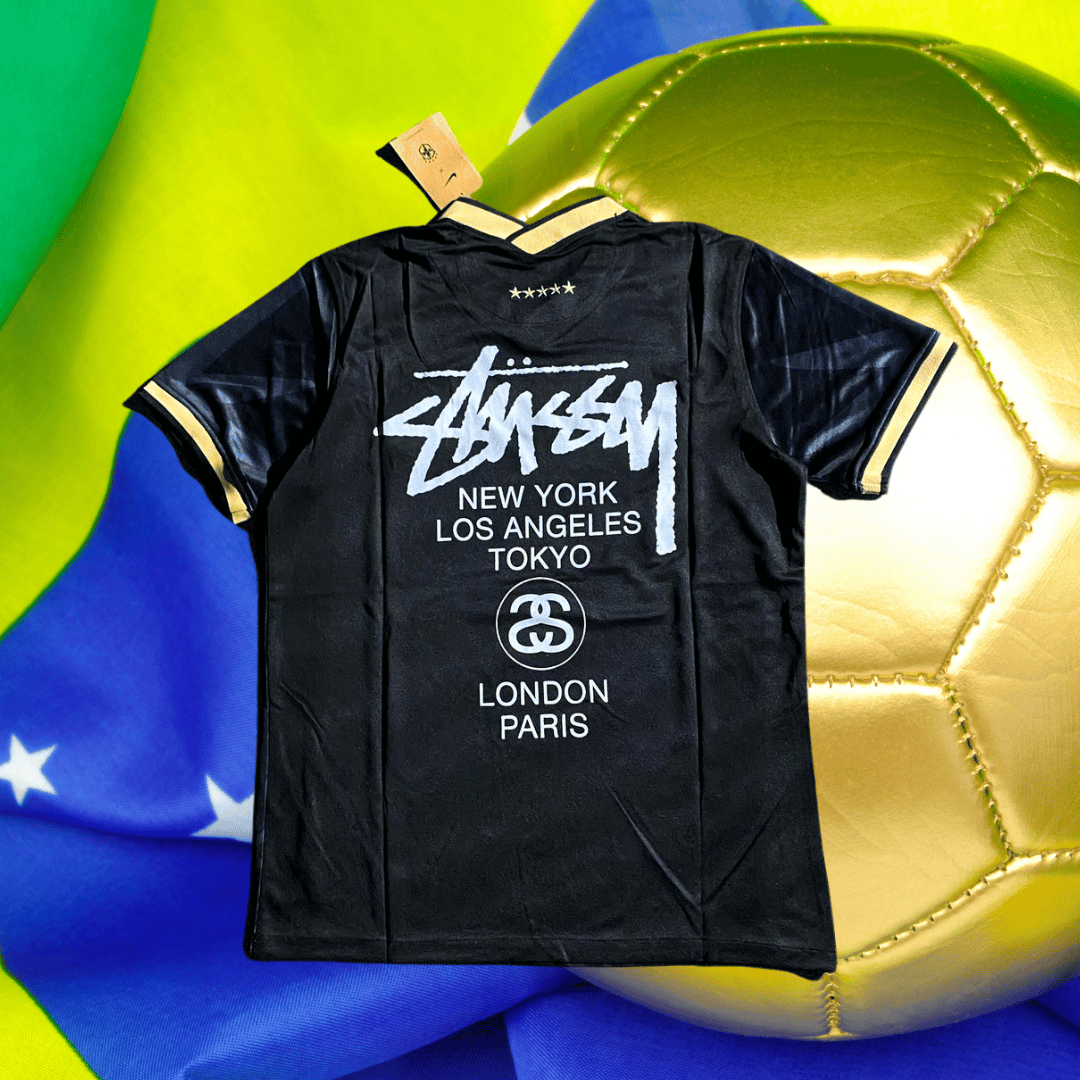 Brazil Stussy Shirt   Black Edition
