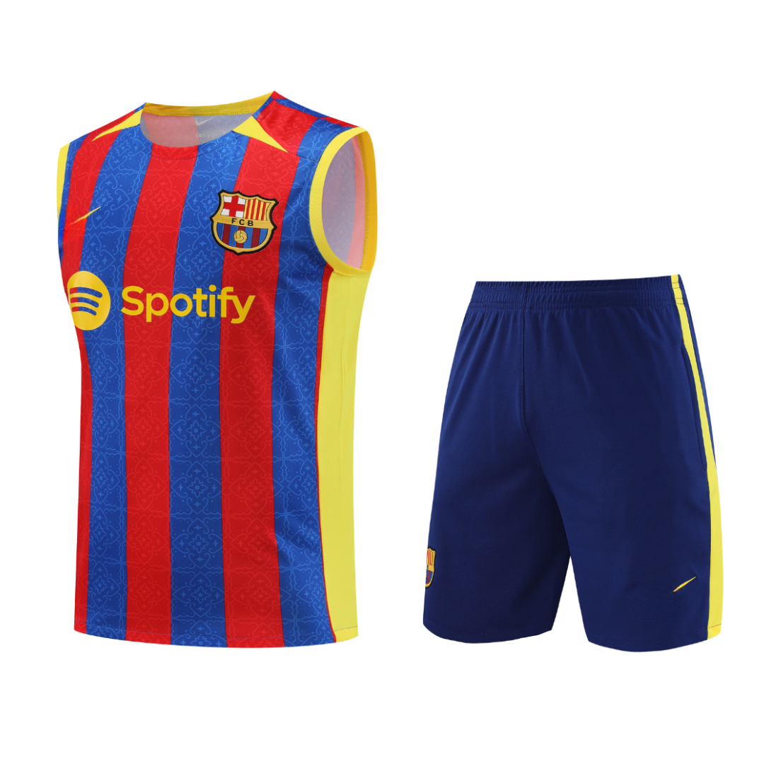 FC Barcelona Blaugrana Sleeveless Summer Training  Set 2024-2025