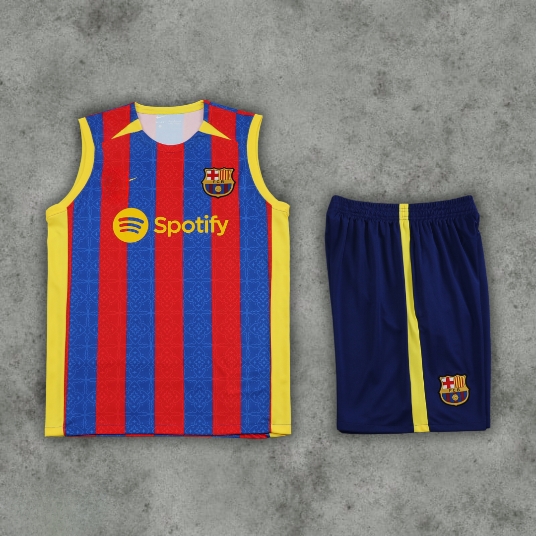 FC Barcelona Blaugrana Sleeveless Summer Training  Set 2024-2025