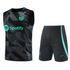 FC Barcelona Black Sleeveless Summer Training Set 2024-2025