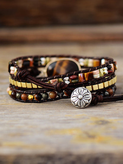 geometric three layer cuff