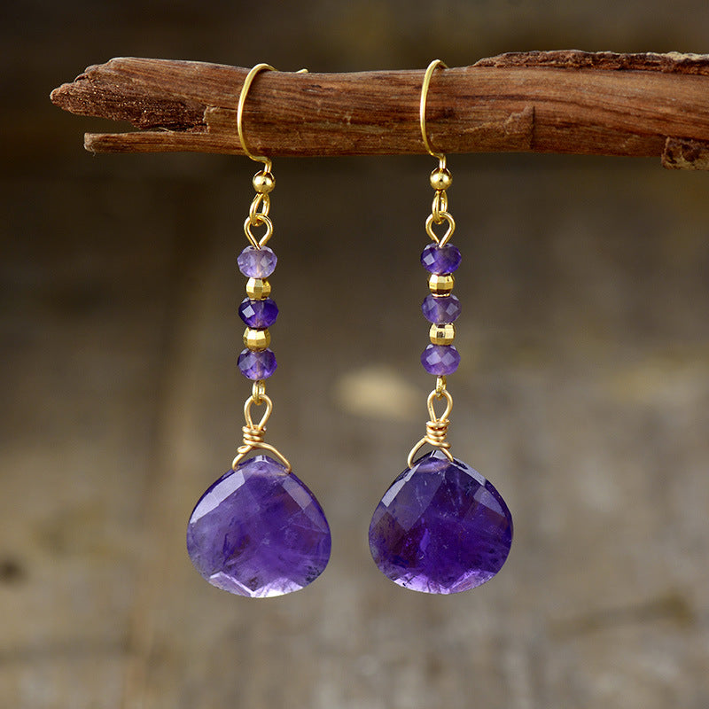 gemstone beaded studs