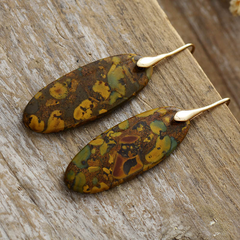gemstone copper dangles