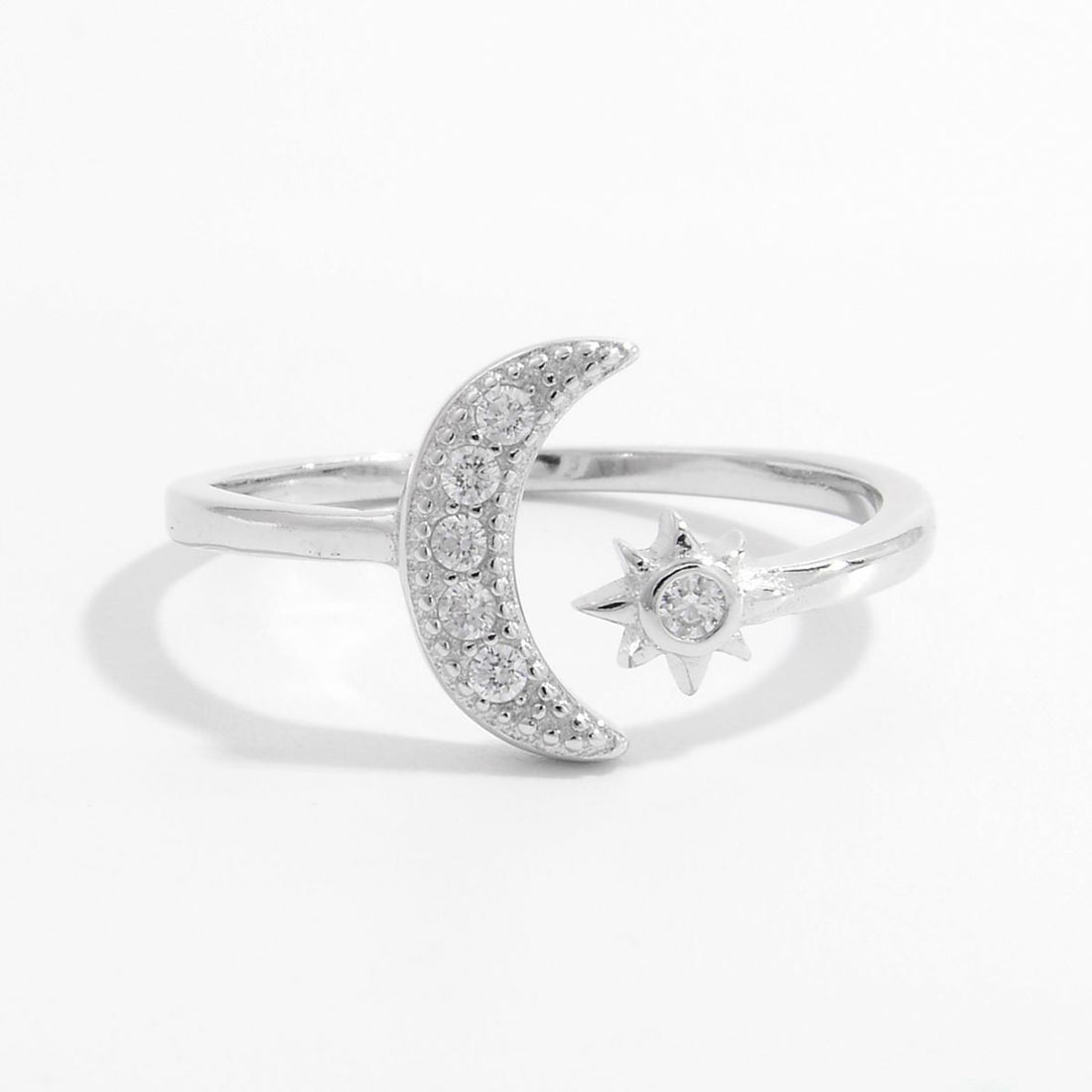 crescent moon open ring
