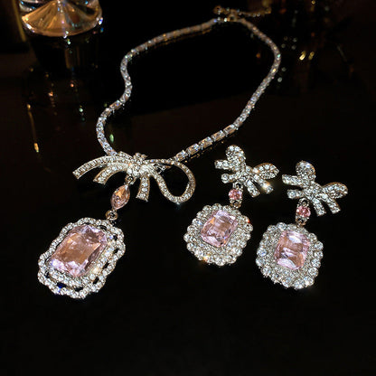 geometric crystal pendant