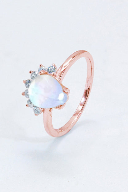 moonstone silver ring