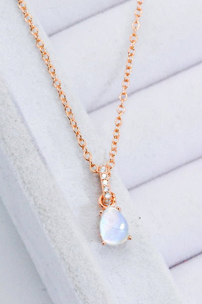 moonstone teardrop neckchain