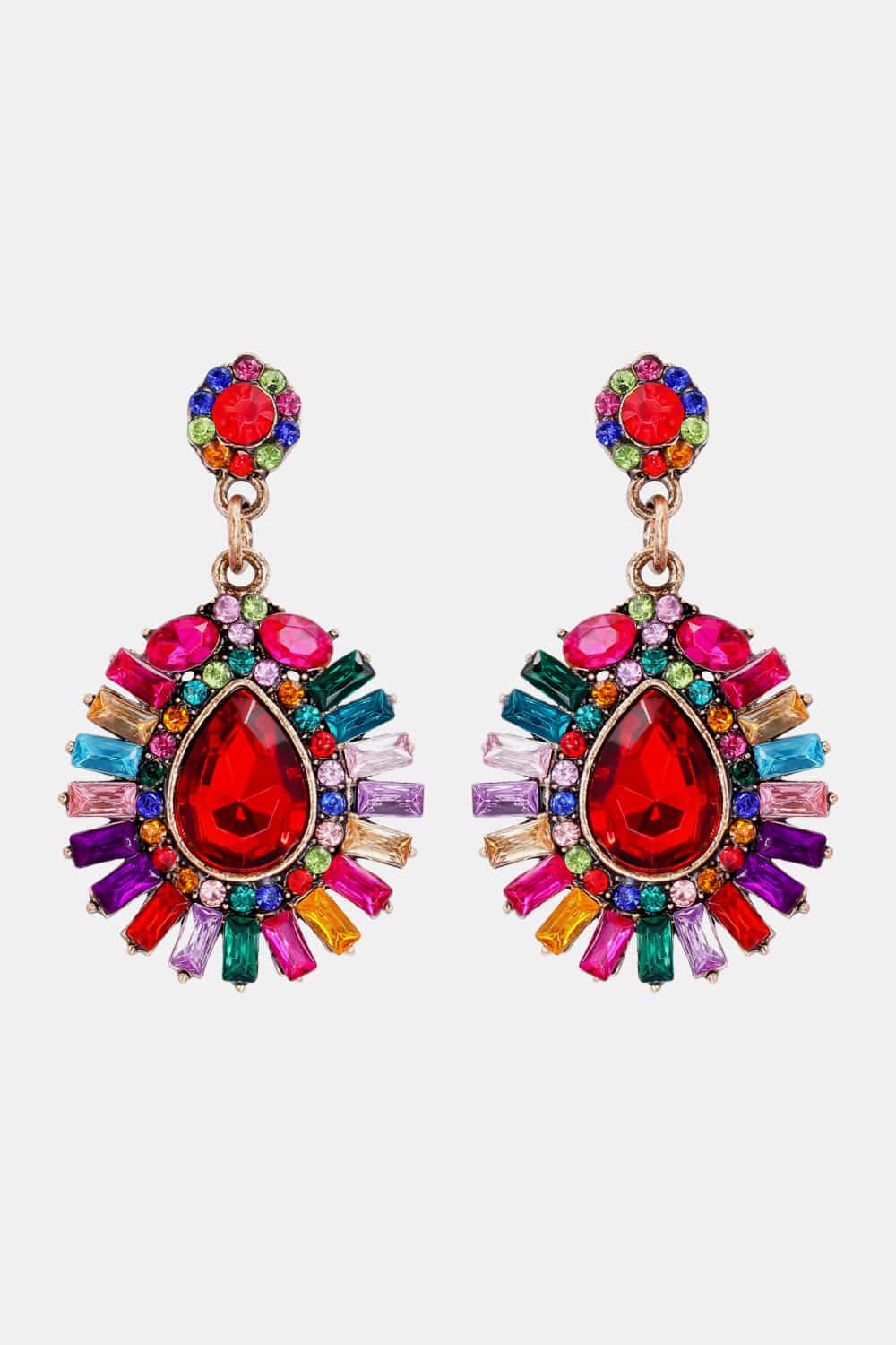 glass teardrop dangles