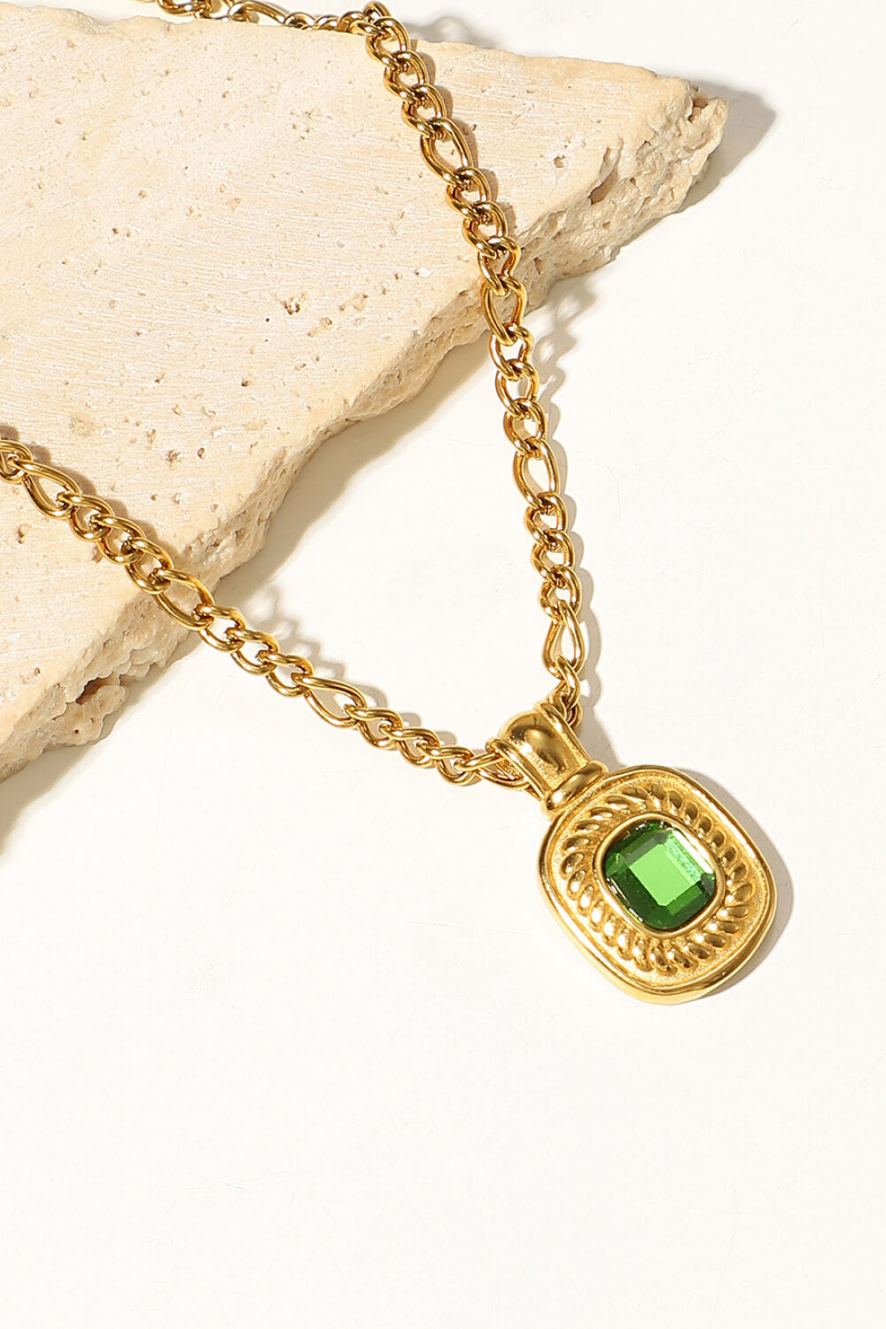 gold rhinestone pendant chain