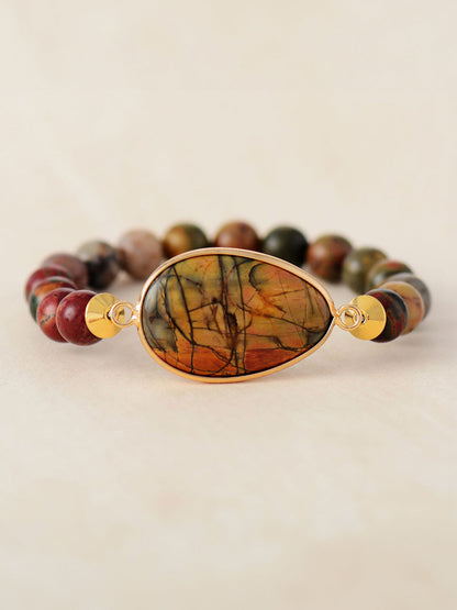 geometric beaded bracelet
