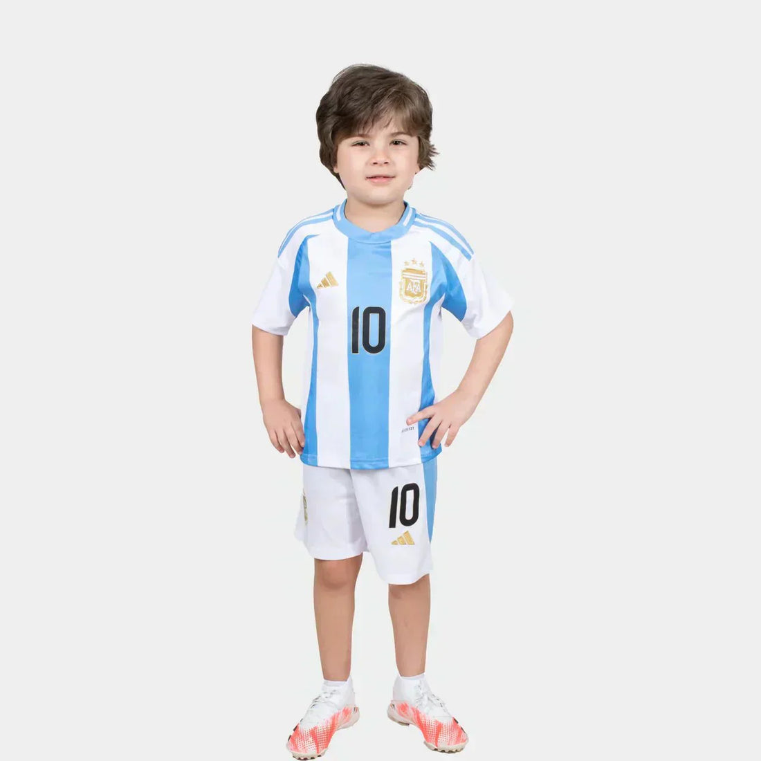 Argentina Home Kids Kit 2024-2025 Messi 10