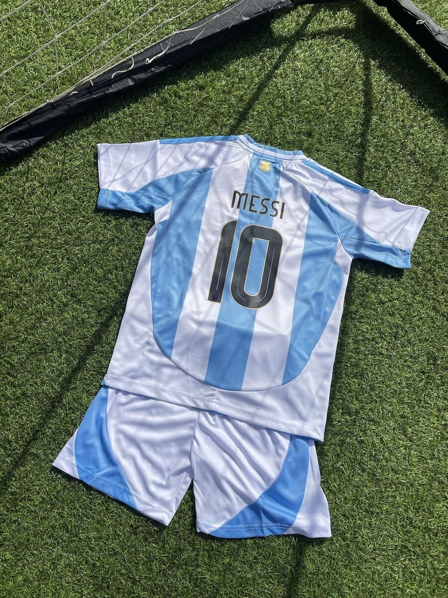 Argentina Home Kids Kit 2024-2025 Messi 10