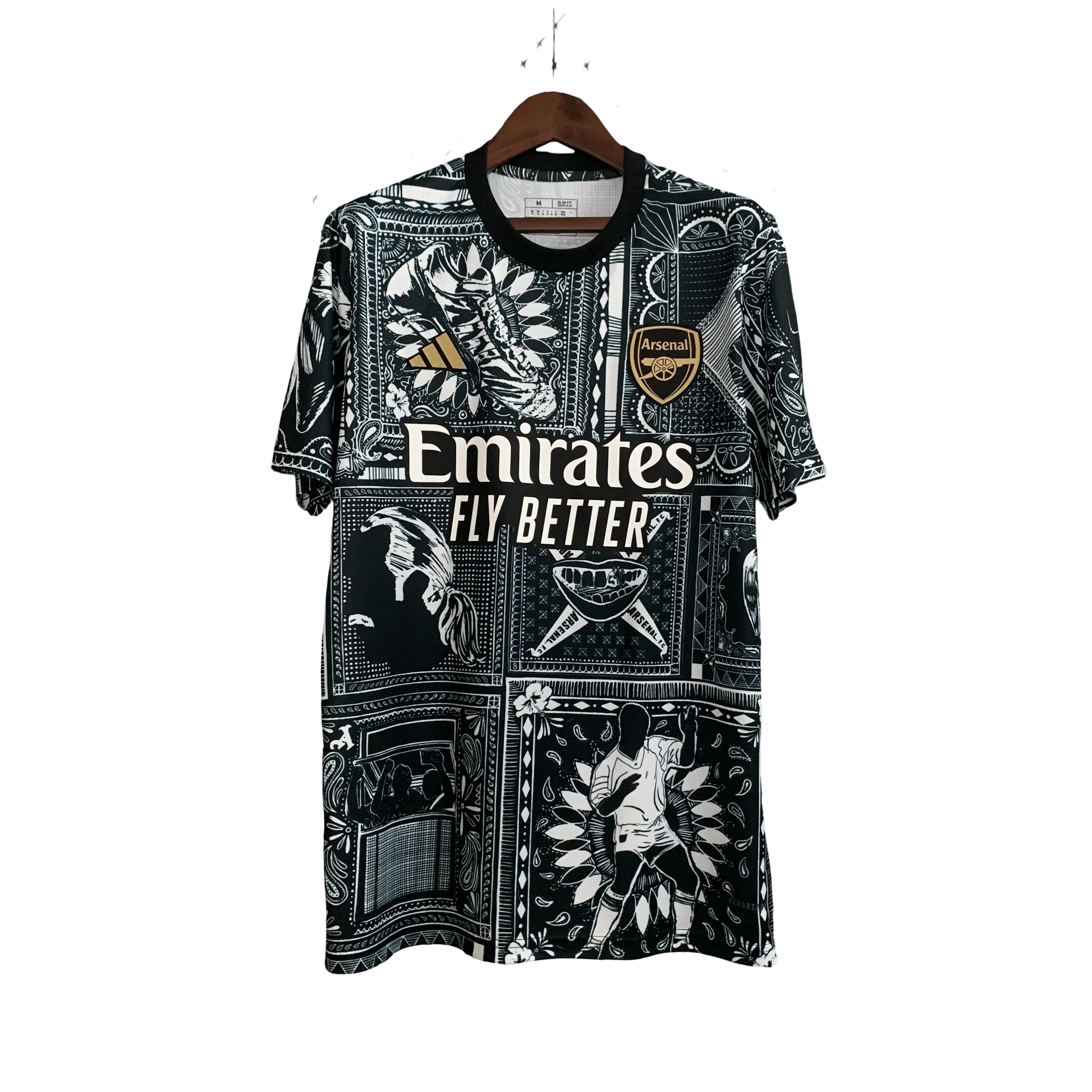 Arsenal Black Kit 2023/24 Limited Edition Graphic Design