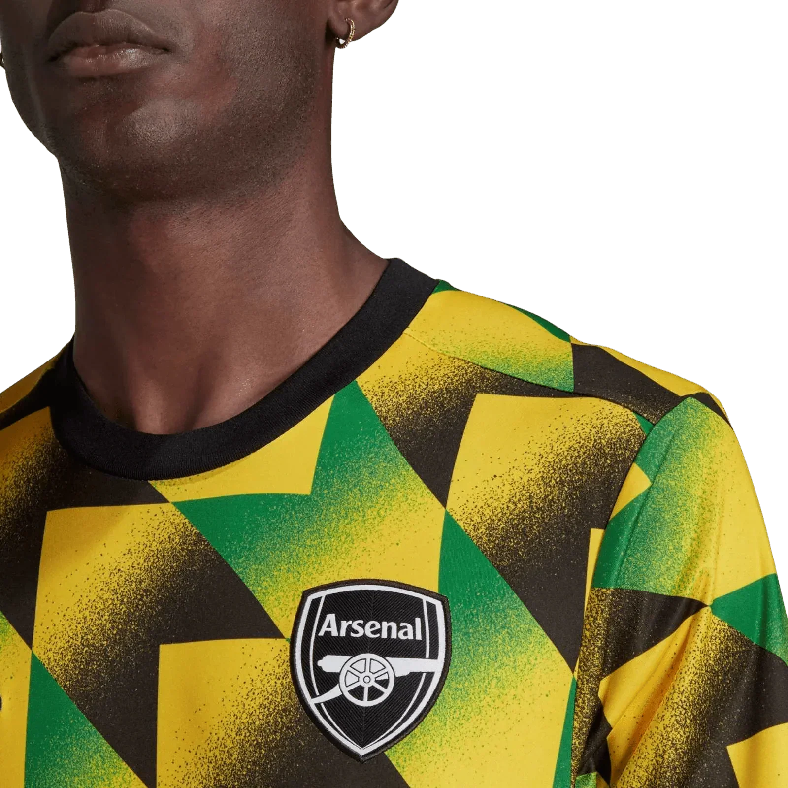 Arsenal Jamaica Shirt 2022/23 Pre-Match Yellow Green