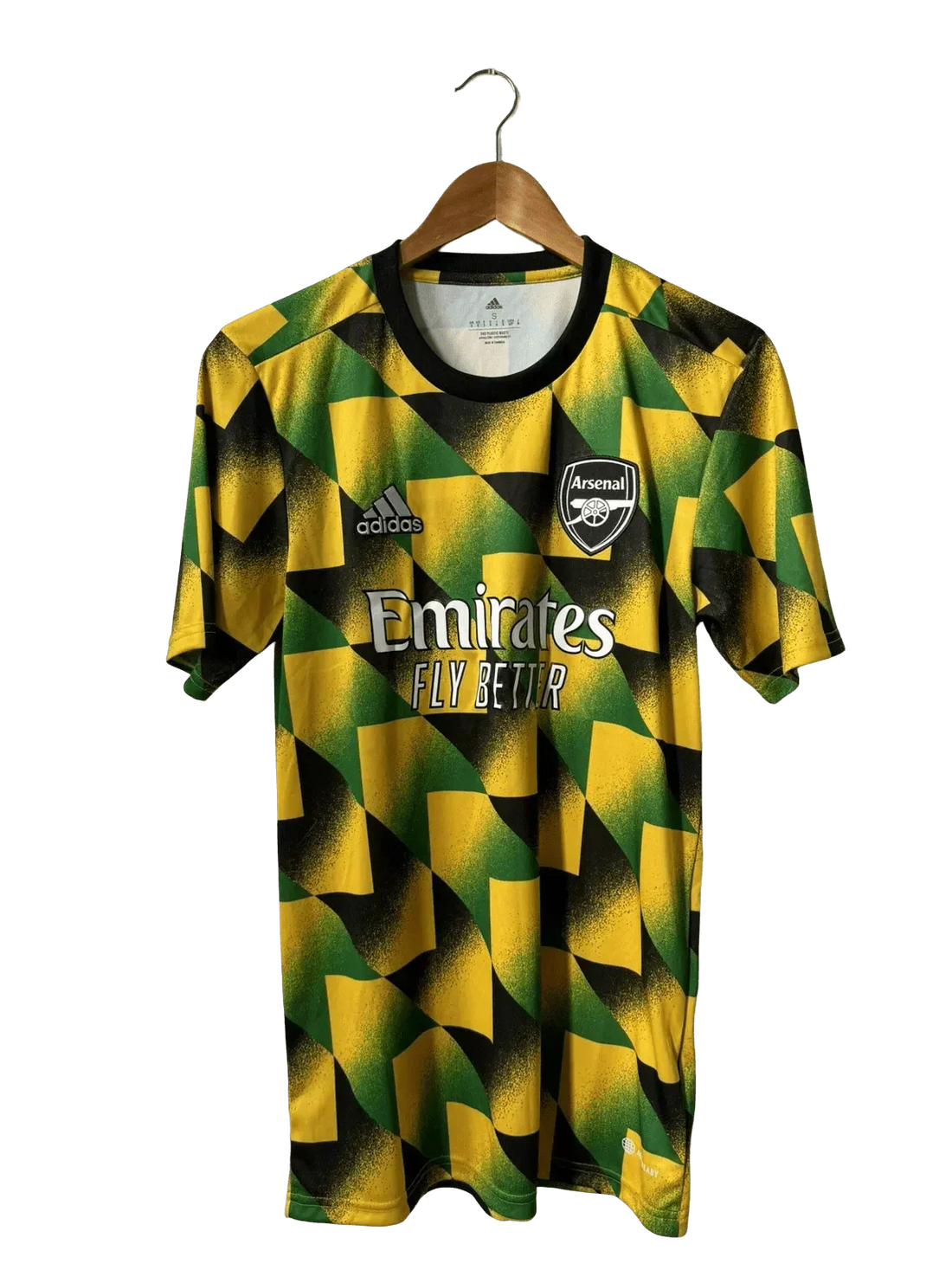 Arsenal Jamaica Shirt 2022/23 Pre-Match Yellow Green
