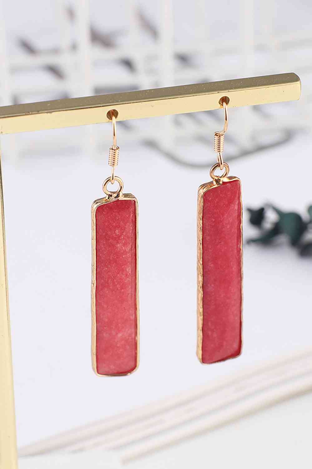 gemstone drop dangles