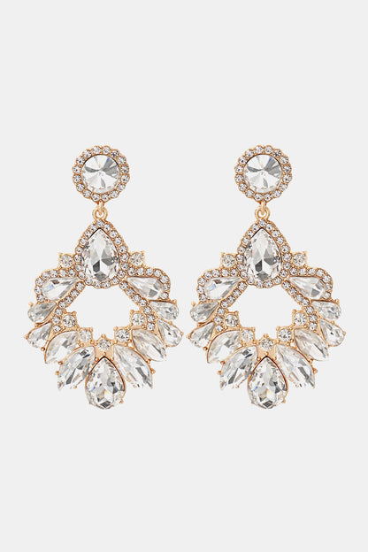 glass stone alloy dangles