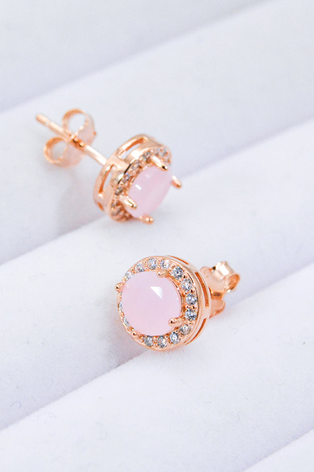 for you quartz silver earrings